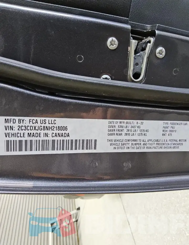 2C3CDXJG8NH218006 Photo# 12