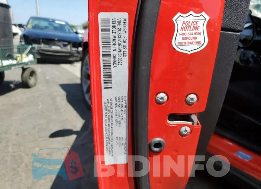 2C3CDZJG3PH510323 Photo# 13