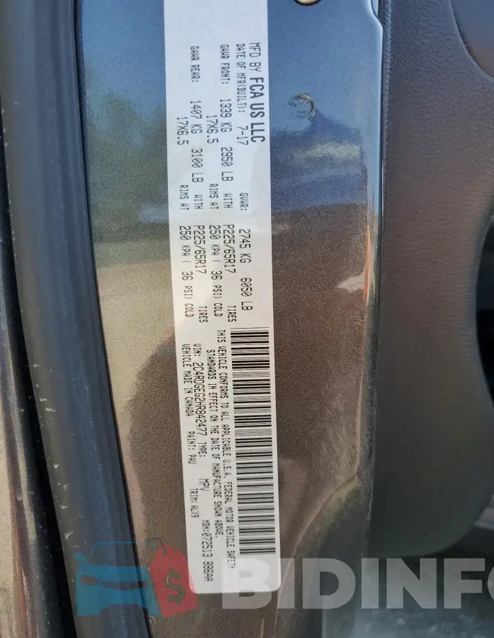 2C4RDGEG2HR842477 Photo# 14