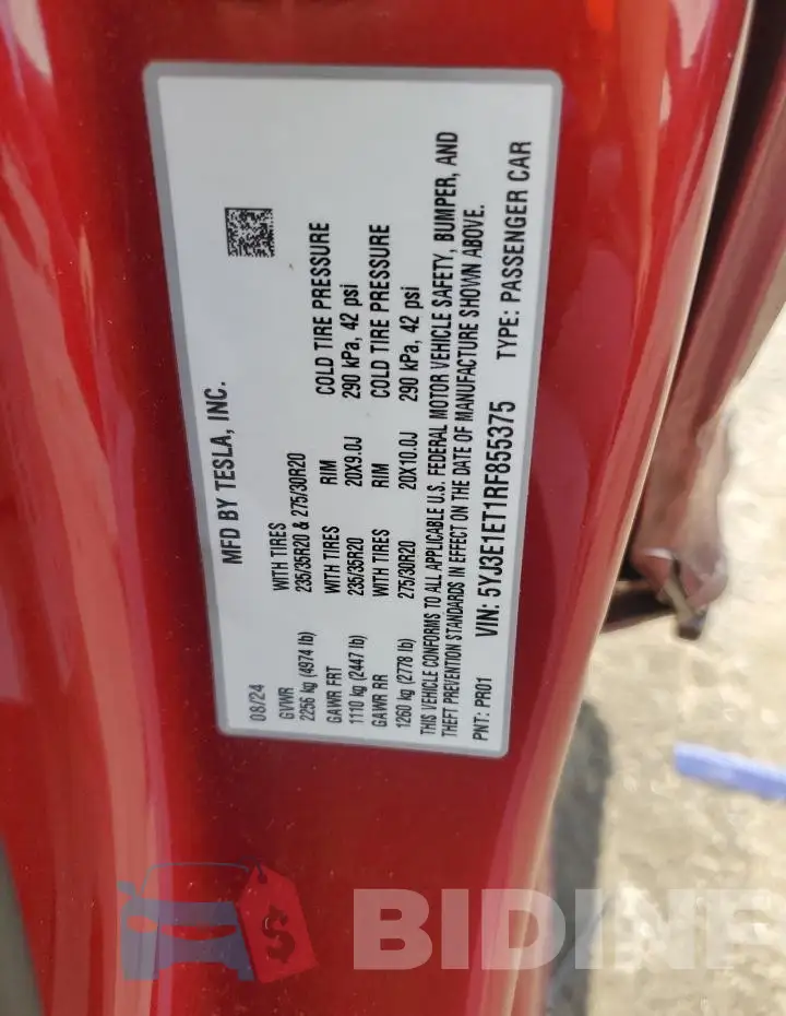 5YJ3E1ET1RF855375 Photo# 12