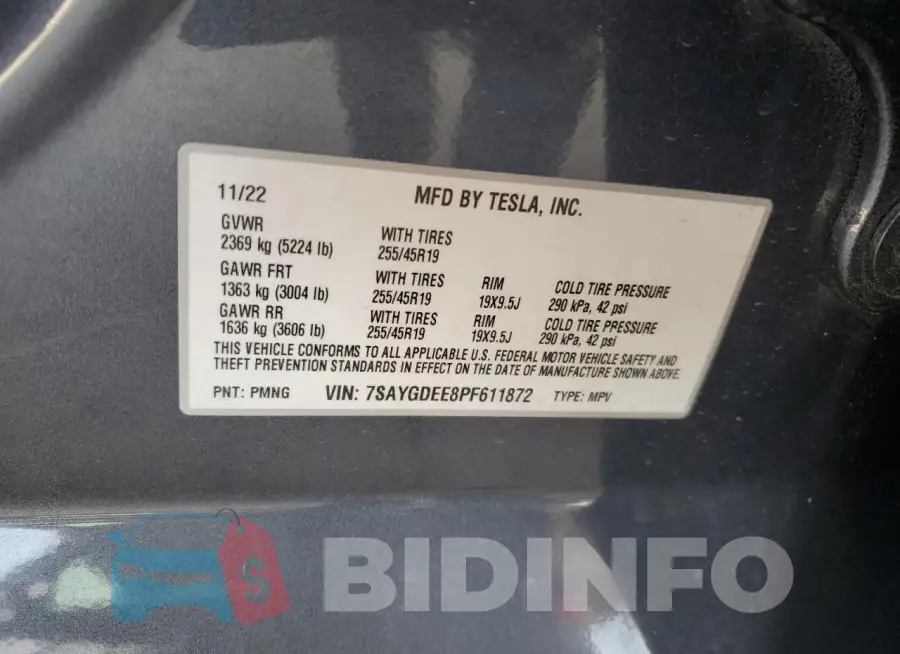 7SAYGDEE8PF611872 Photo# 12