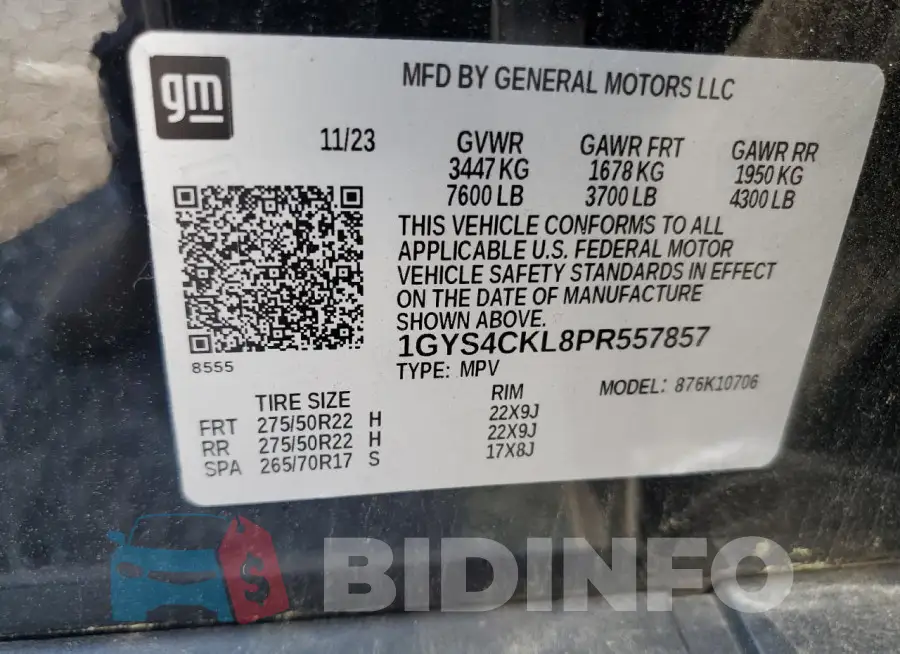 1GYS4CKL8PR557857 Photo# 13