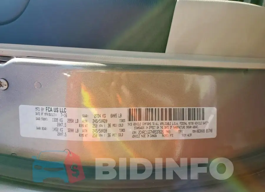 2C4RC1GG7HR537635 Photo# 13