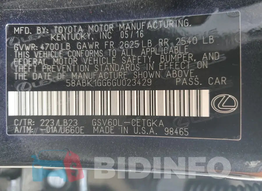 58ABK1GG6GU023429 Photo# 12