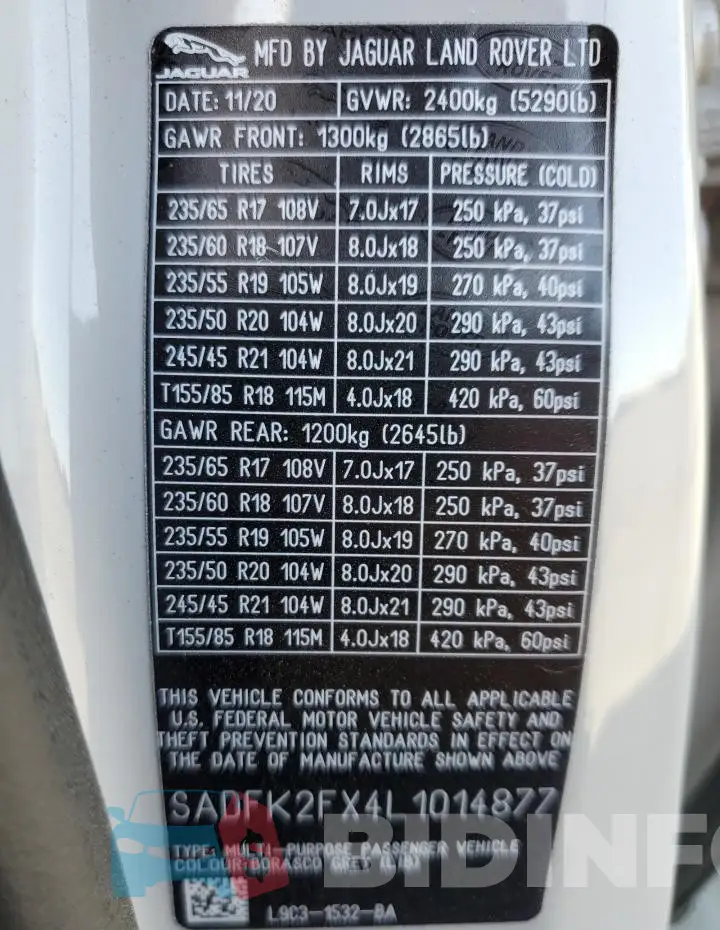 SADFK2FX4L1014877 Photo# 12