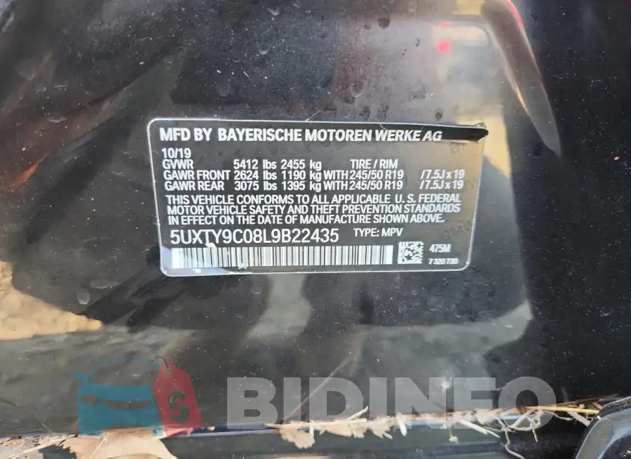 5UXTY9C08L9B22435 Photo# 14