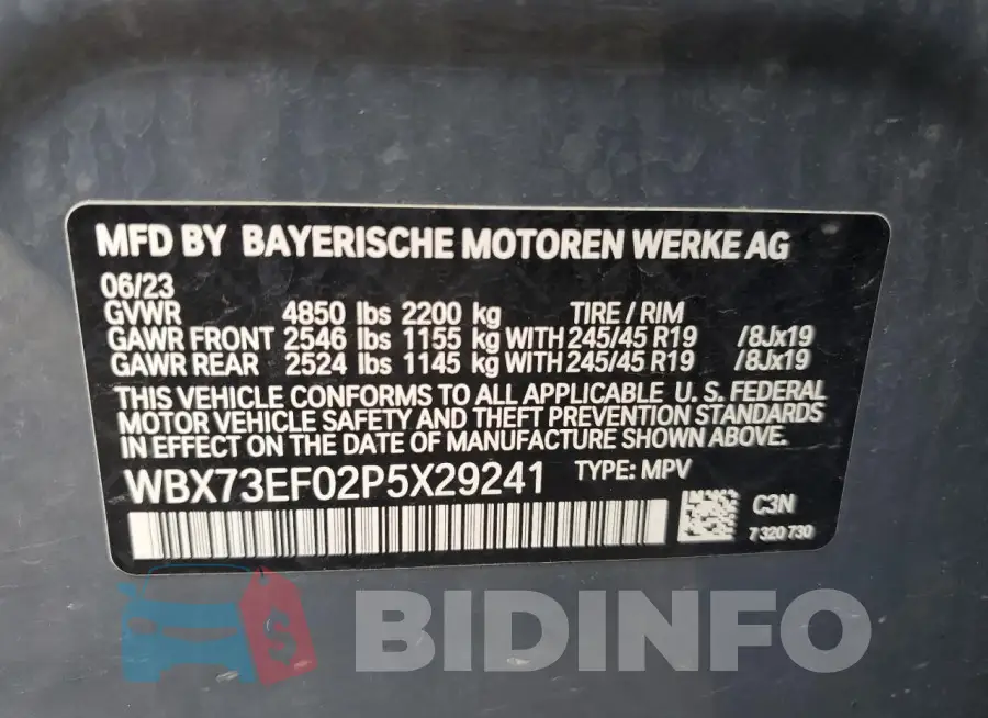 WBX73EF02P5X29241 Photo# 13