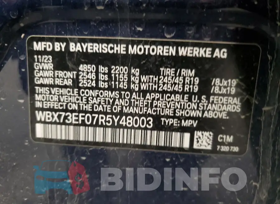 WBX73EF07R5Y48003 Photo# 14