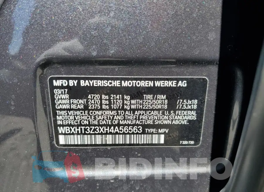 WBXHT3Z3XH4A56563 Photo# 13
