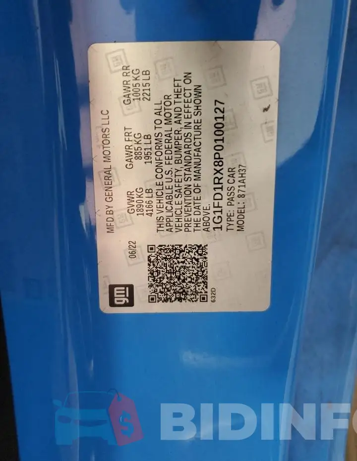 1G1FD1RX8P0100127 Photo# 12