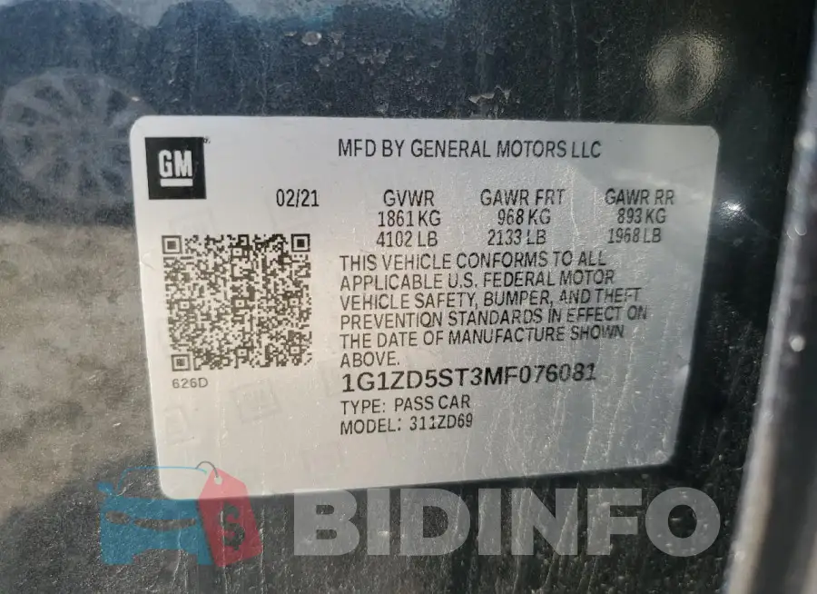 1G1ZD5ST3MF076081 Photo# 12