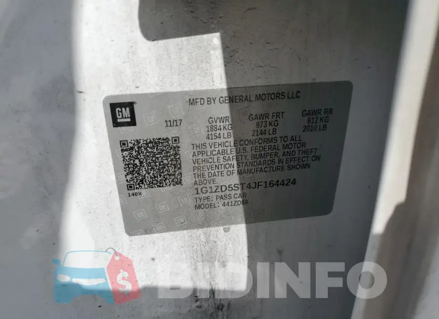 1G1ZD5ST4JF164424 Photo# 12