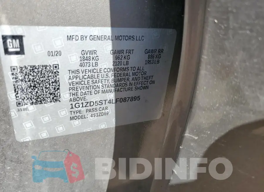 1G1ZD5ST4LF087895 Photo# 12