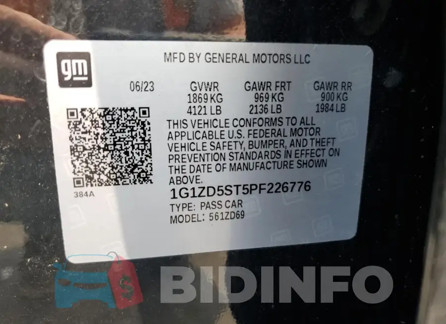 1G1ZD5ST5PF226776 Photo# 12