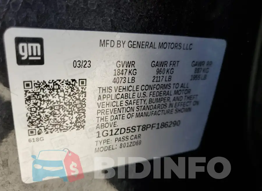 1G1ZD5ST8PF186290 Photo# 12