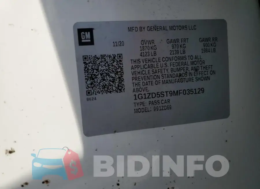 1G1ZD5ST9MF035129 Photo# 12