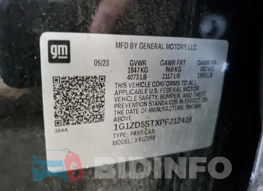 1G1ZD5STXPF212419 Photo# 12