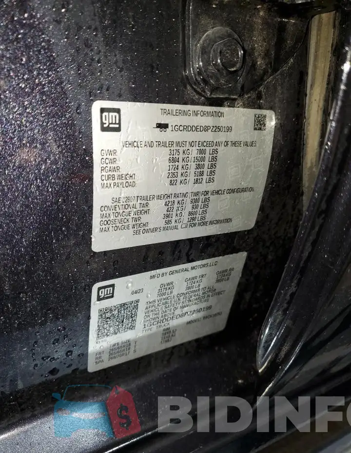 1GCRDDED8PZ250199 Photo# 12