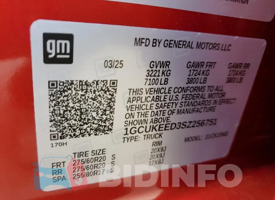 1GCUKEED3SZ256751 Photo# 12
