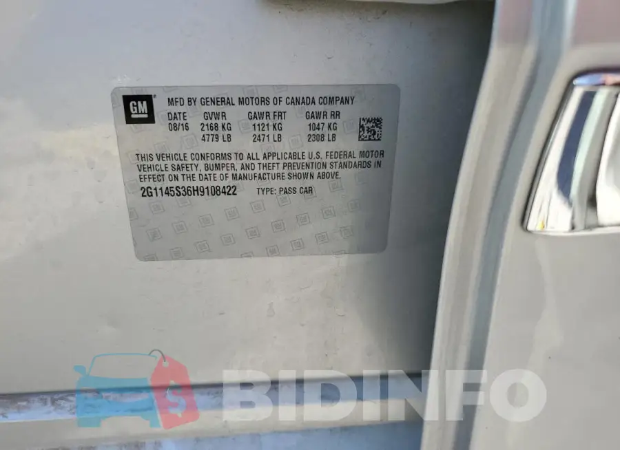 2G1145S36H9108422 Photo# 12