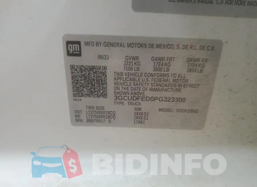 3GCUDFED0PG323300 Photo# 12