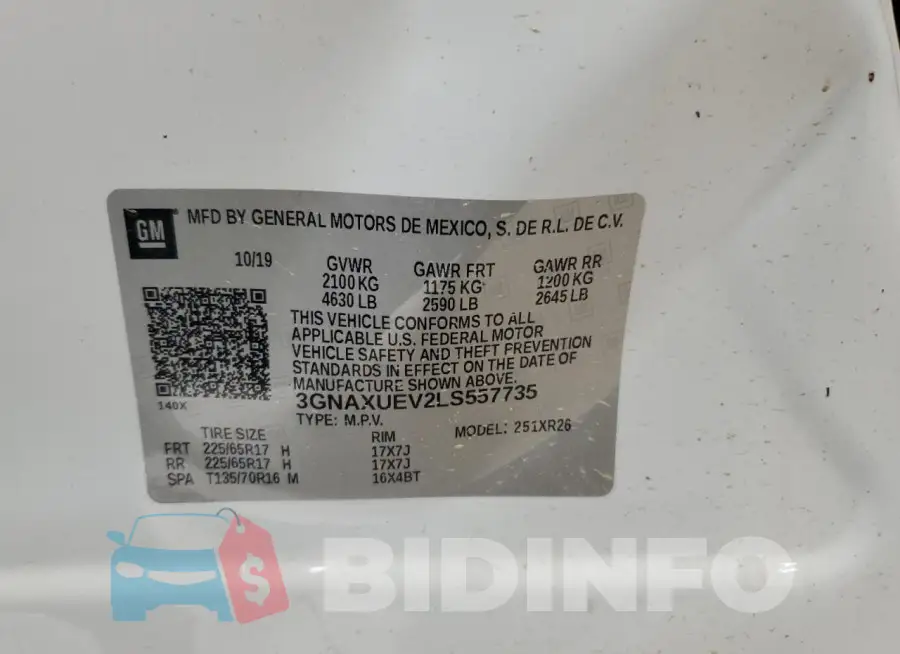 3GNAXUEV2LS557735 Photo# 13