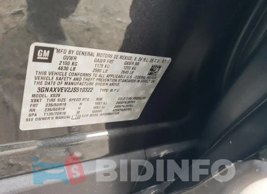 3GNAXVEV2JS510322 Photo# 12