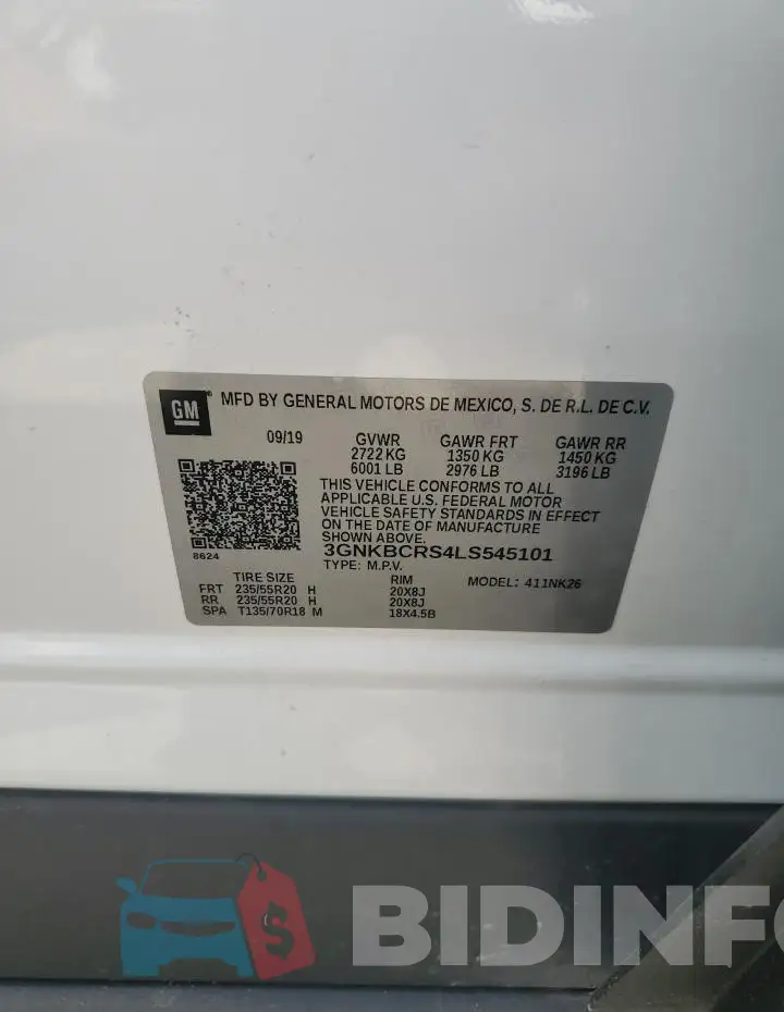 3GNKBCRS4LS545101 Photo# 14