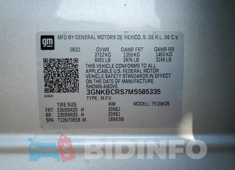 3GNKBCRS7MS585335 Photo# 13