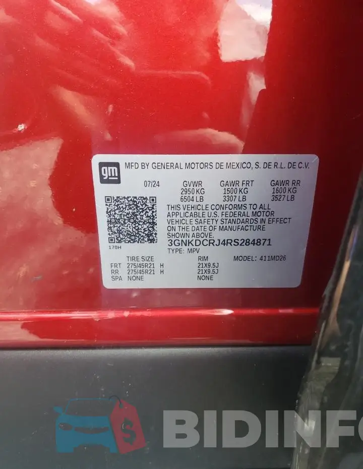 3GNKDCRJ4RS284871 Photo# 13