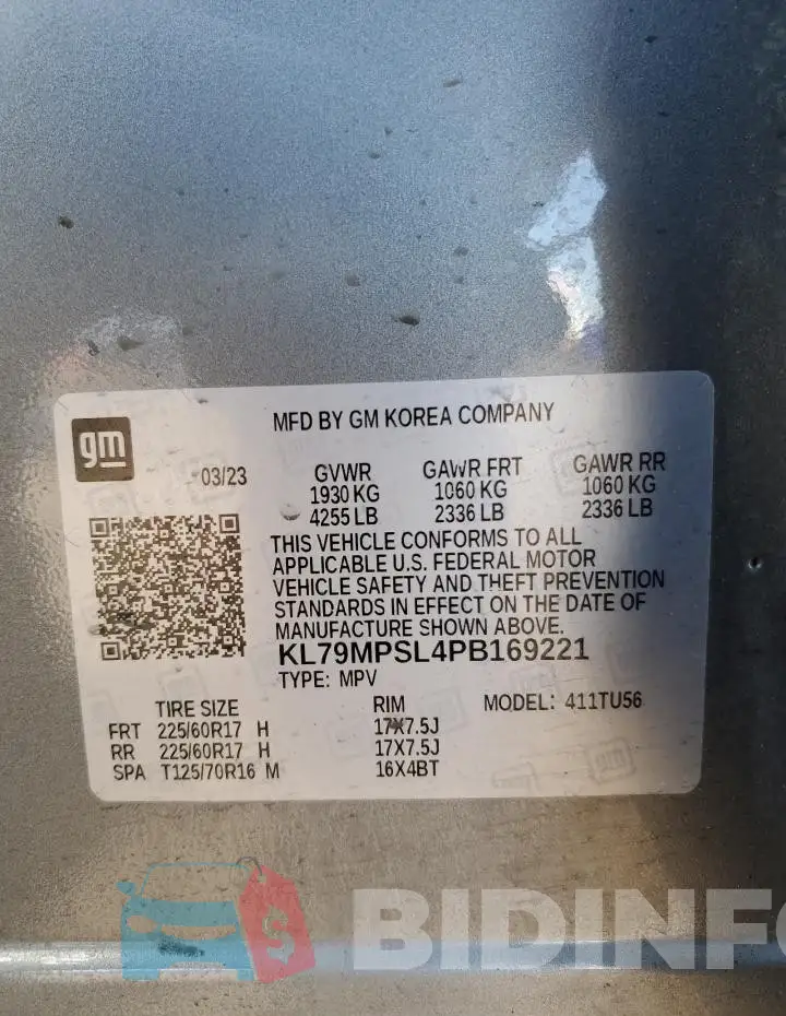 KL79MPSL4PB169221 Photo# 14