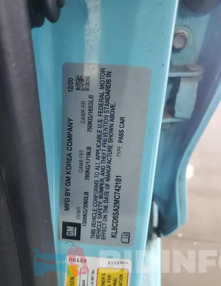 KL8CD6SA2MC742181 Photo# 12