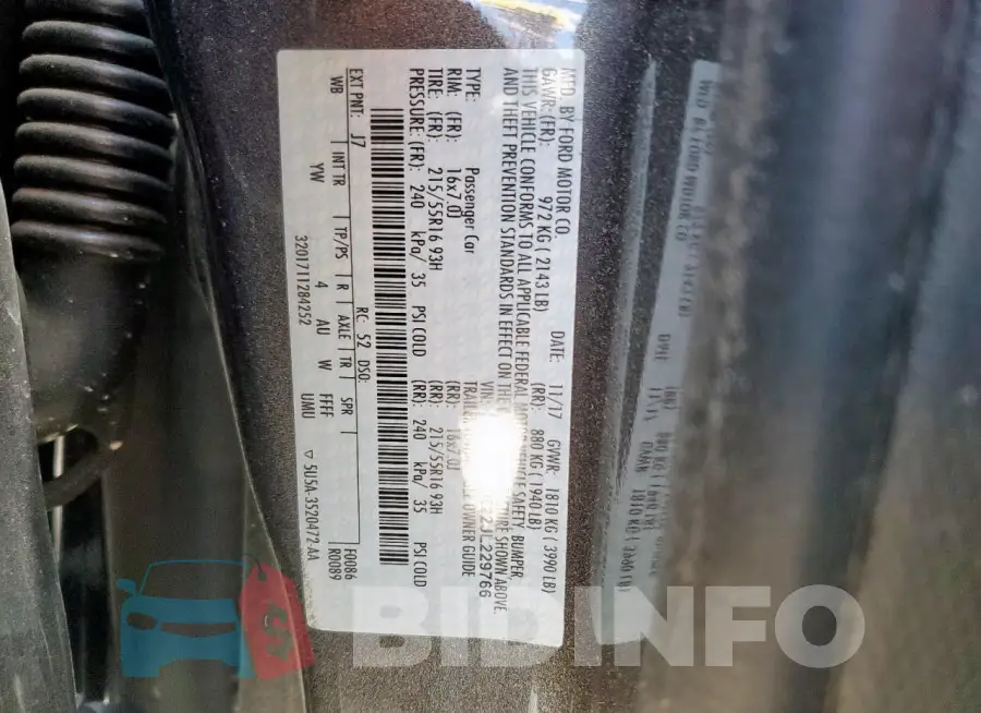1FADP3K22JL229766 Photo# 12