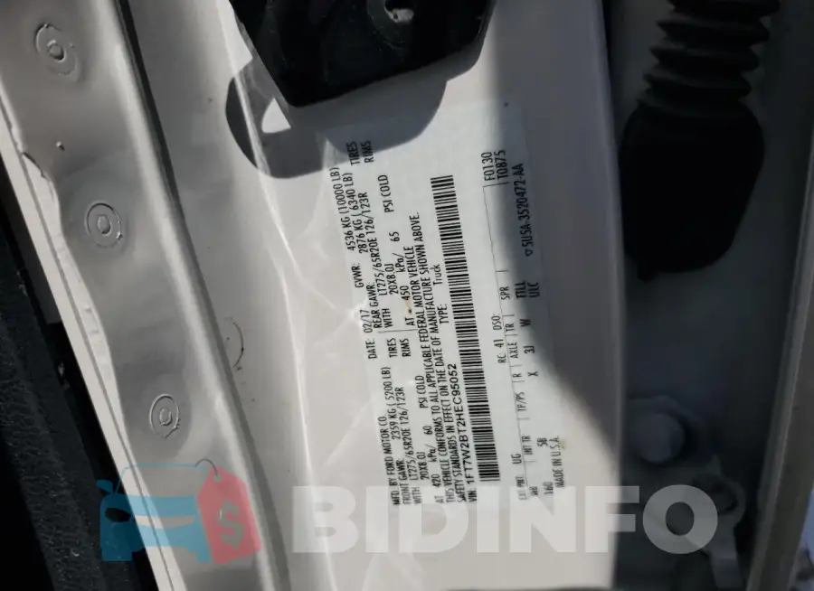 1FT7W2BT2HEC95052 Photo# 12