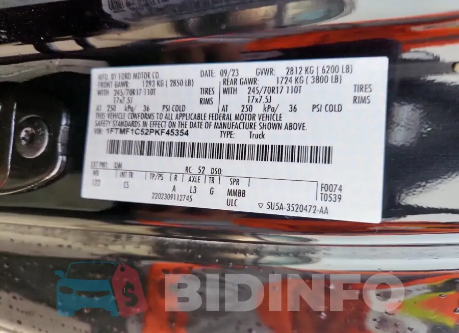 1FTMF1C52PKF45354 Photo# 12