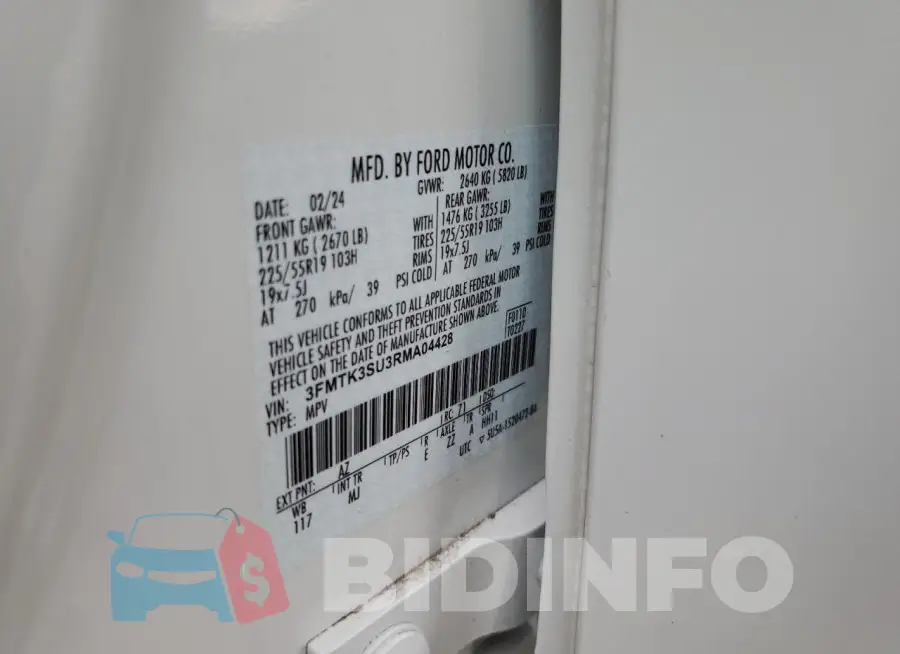 3FMTK3SU3RMA04428 Photo# 12