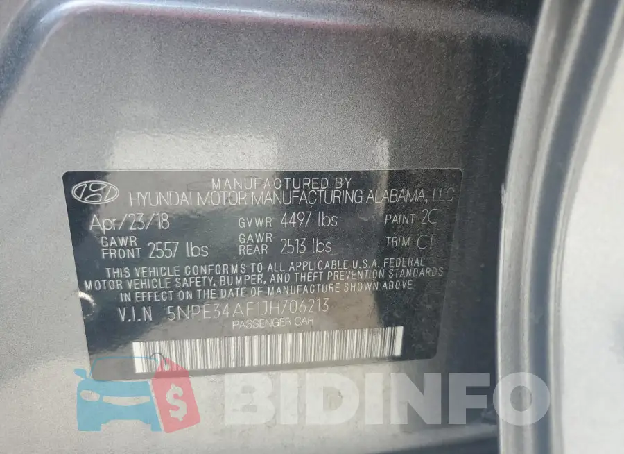 5NPE34AF1JH706213 Photo# 12