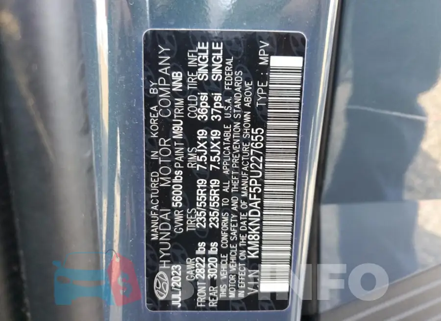 KM8KNDAF5PU227655 Photo# 14