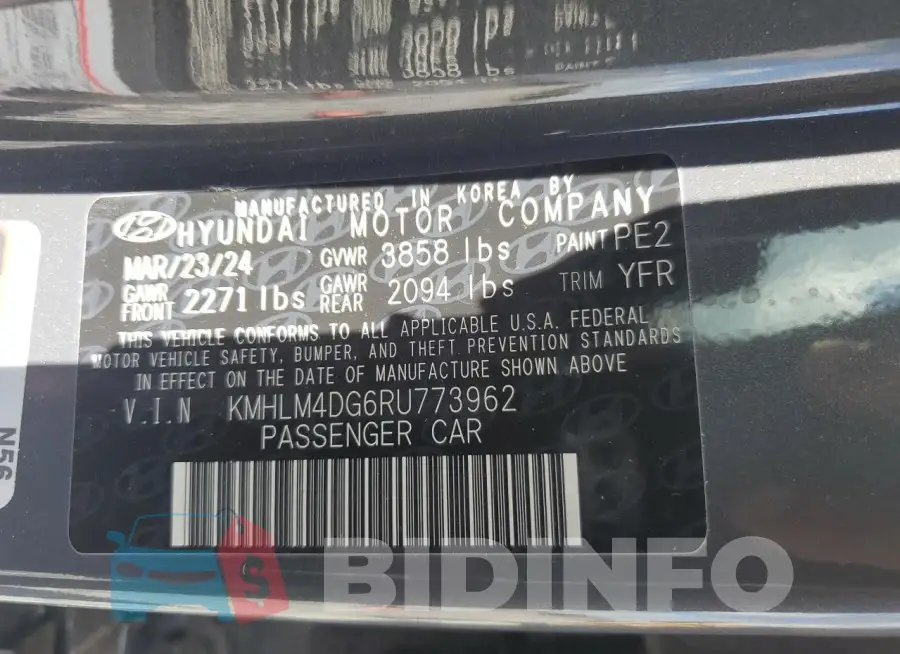 KMHLM4DG6RU773962 Photo# 12