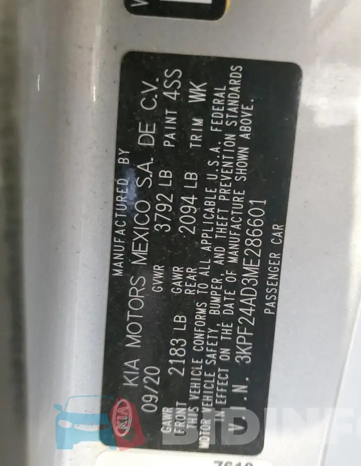 3KPF24AD3ME286601 Photo# 12