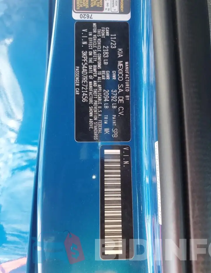 3KPF54AD7RE721456 Photo# 12