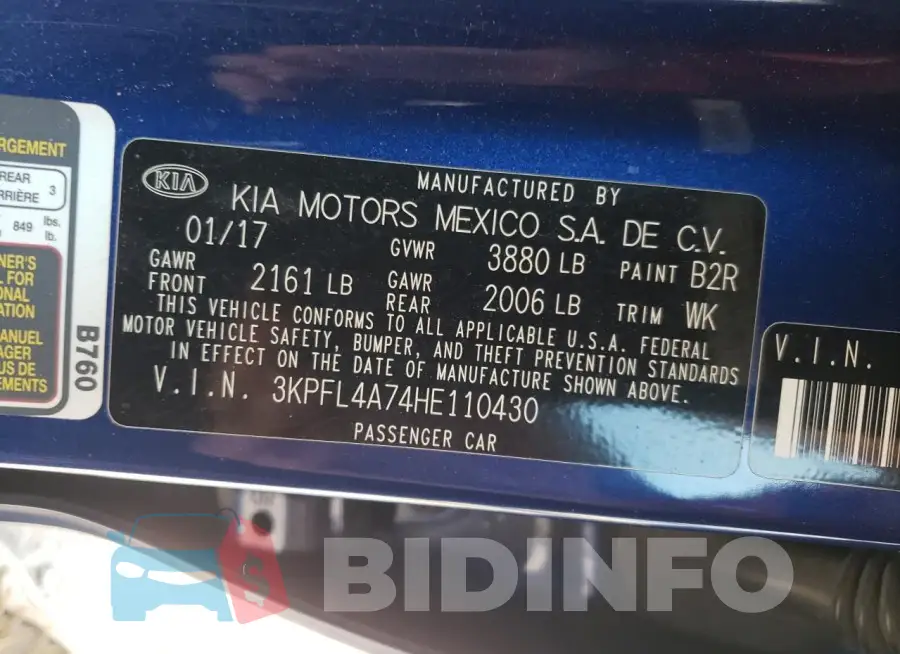 3KPFL4A74HE110430 Photo# 12