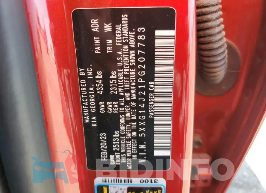 5XXG14J21PG207783 Photo# 12