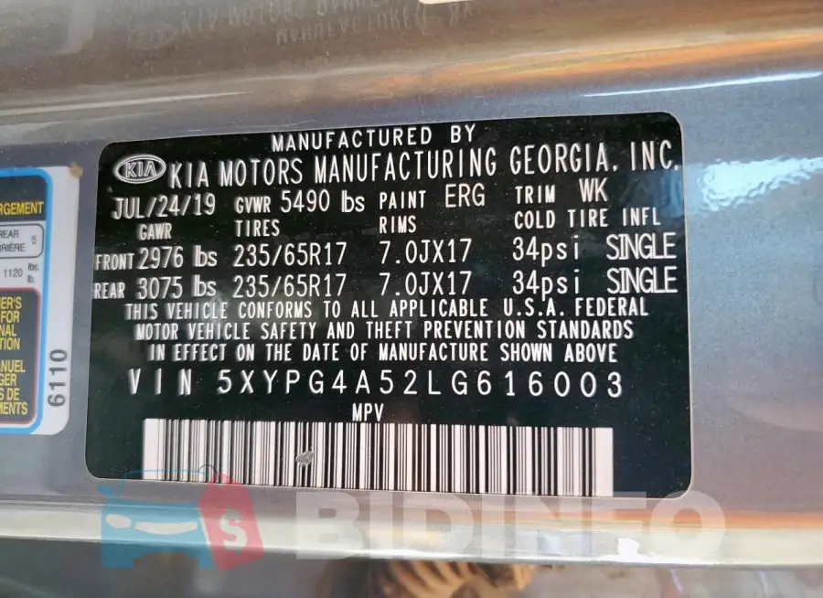 5XYPG4A52LG616003 Photo# 13
