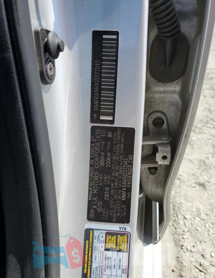 KNAFK4A60G5571545 Photo# 12