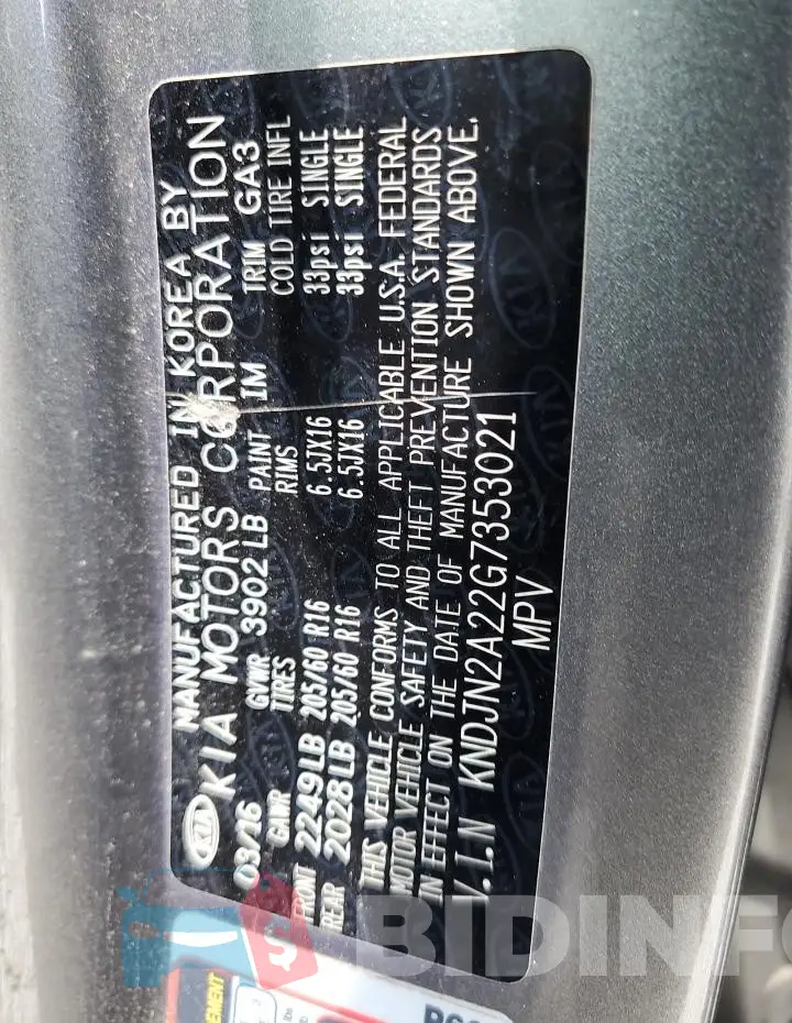 KNDJN2A22G7353021 Photo# 13