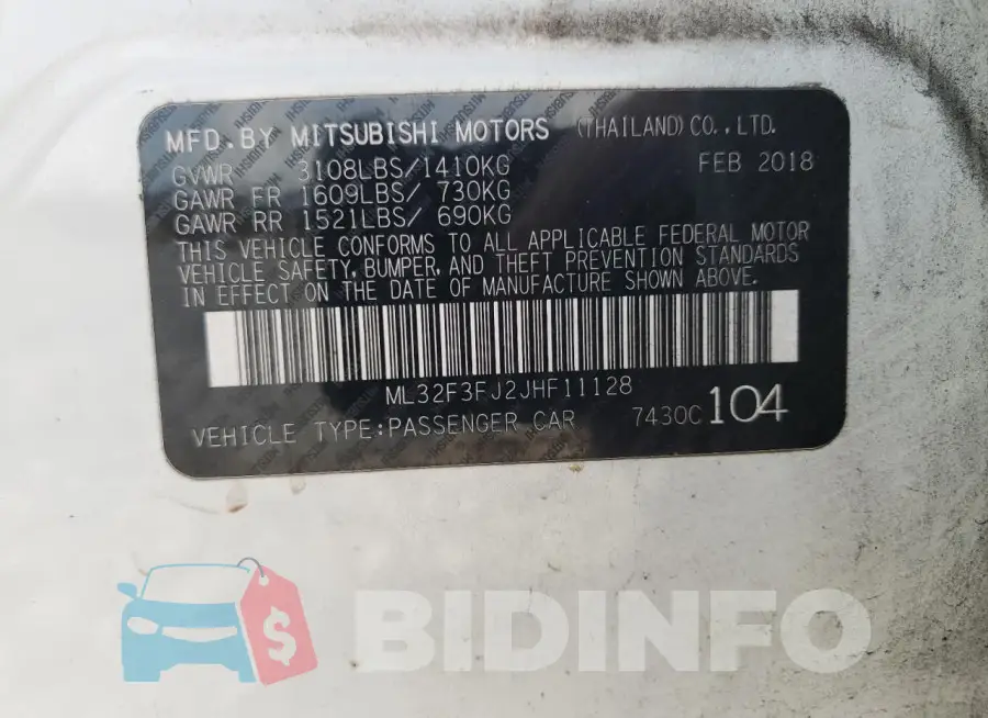 ML32F3FJ2JHF11128 Photo# 12