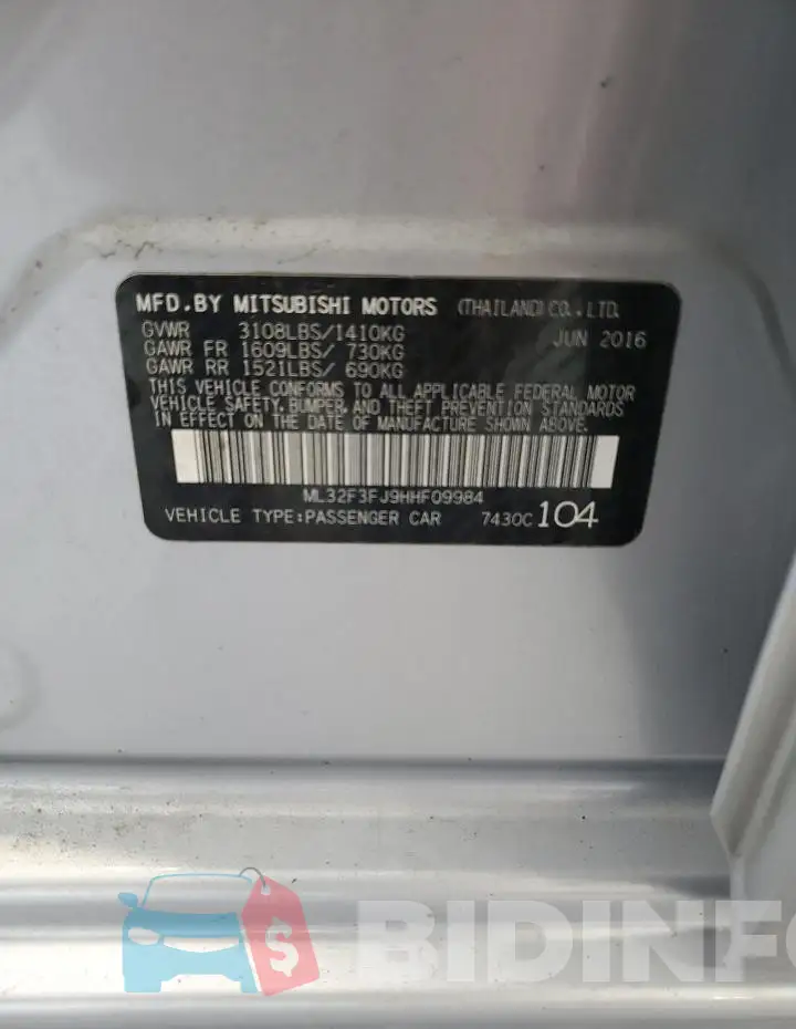 ML32F3FJ9HHF09984 Photo# 12