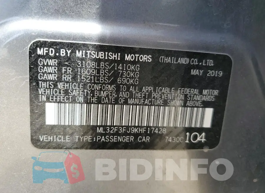 ML32F3FJ9KHF17428 Photo# 12