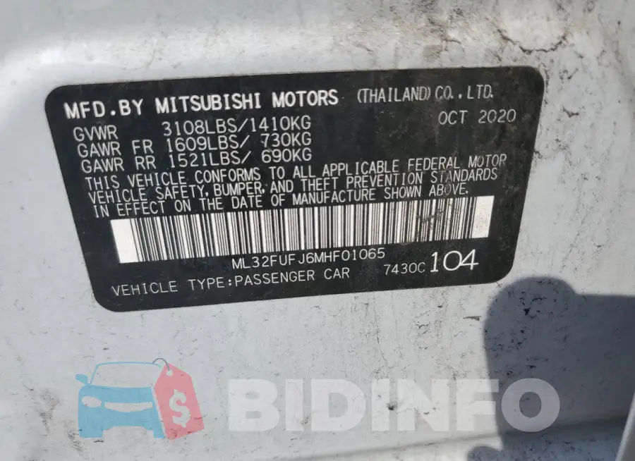 ML32FUFJ6MHF01065 Photo# 13